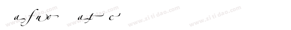 LTZapfino Ligature字体转换